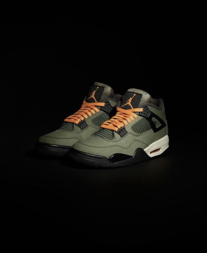 Jordan Undefeated 4 Shoes in Green, Men's (Size 10)