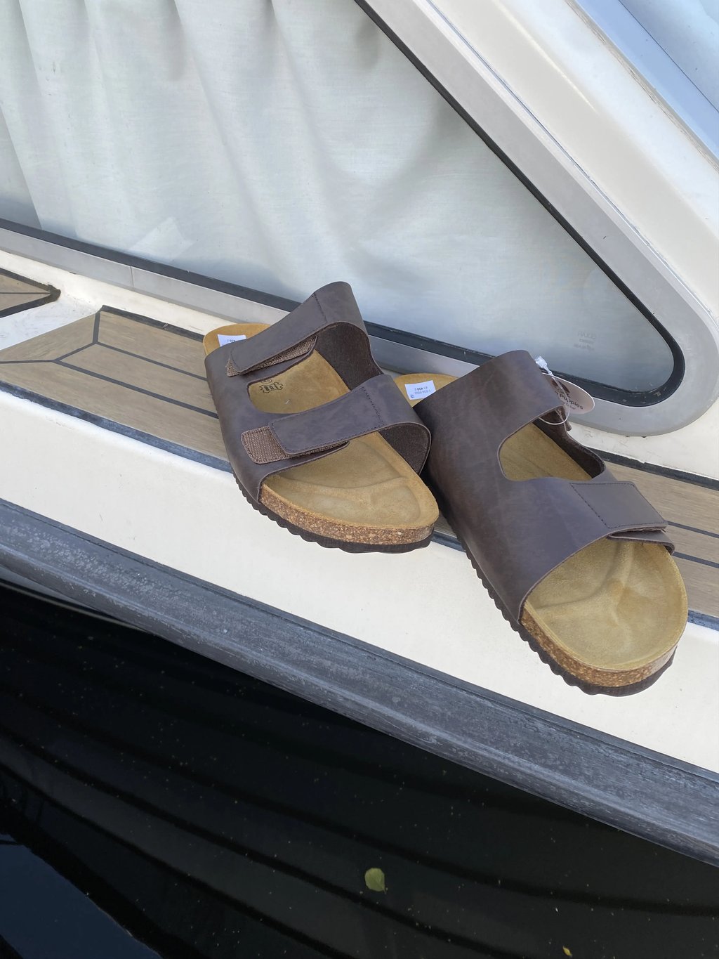 New Hush Puppies Leather Sandals Men's Size Eur 43 in Brown, Men's (Size 9)