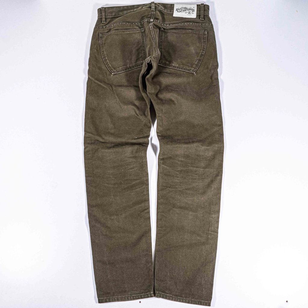 Railcar Fine Goods Flight Trousers Duck Canvas Usa Made Work in Green, Men's (Size 32)