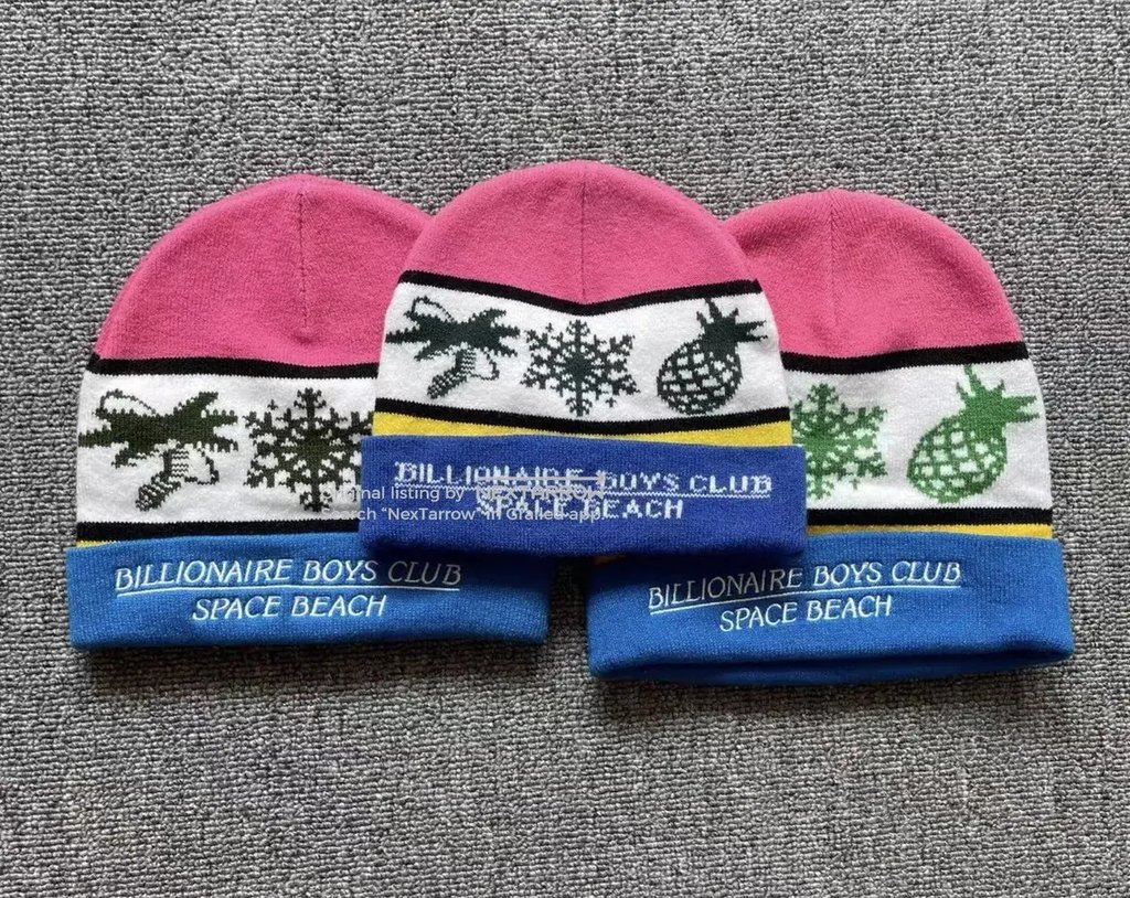 Bbc Embroidered Knitted Christmas Beanie, Men's