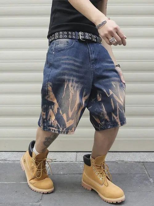 Kiuchi X Ayami Vintage Retro Denim Jeans Jorts Shorts in Blue, Men's (Size 32)