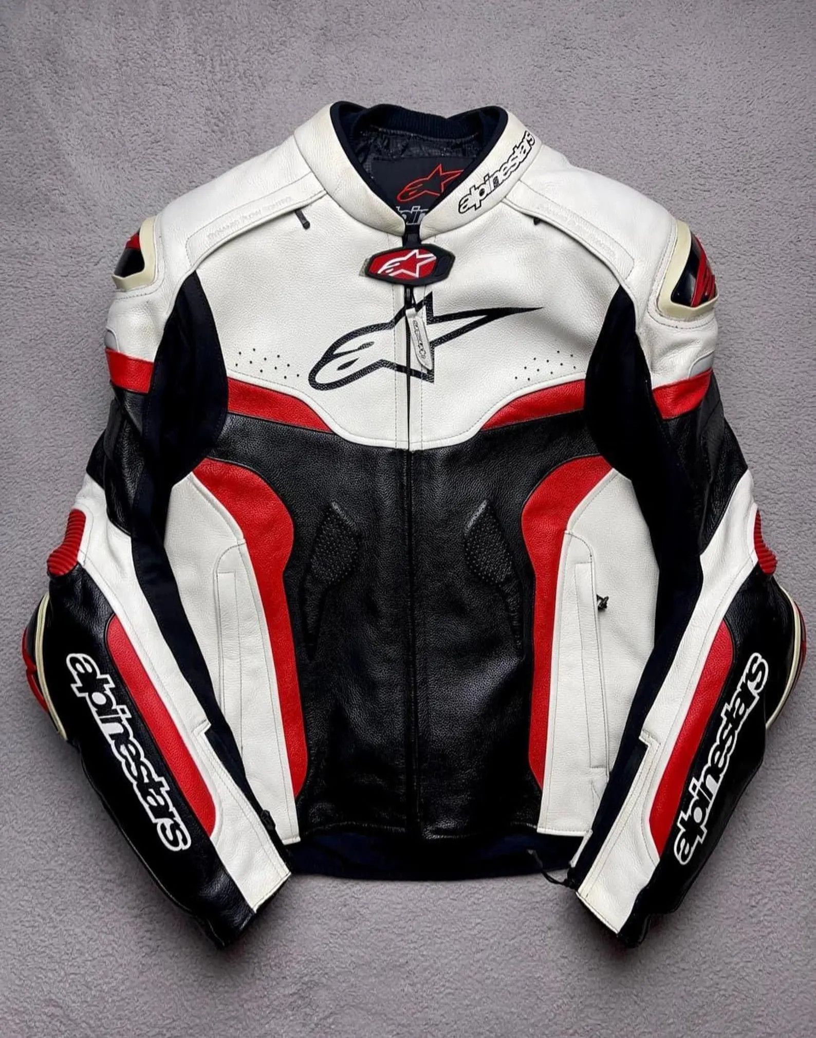 Alpinestars Men's Leather Fashion Jackets, Biker Style, Fashion Jacket (Size Small)