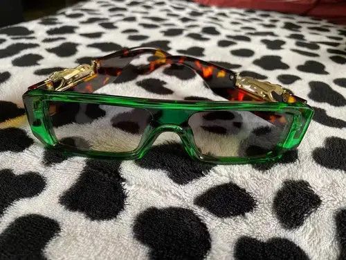 Electric Visual Green Frame Leopard Sunglasess, Men's