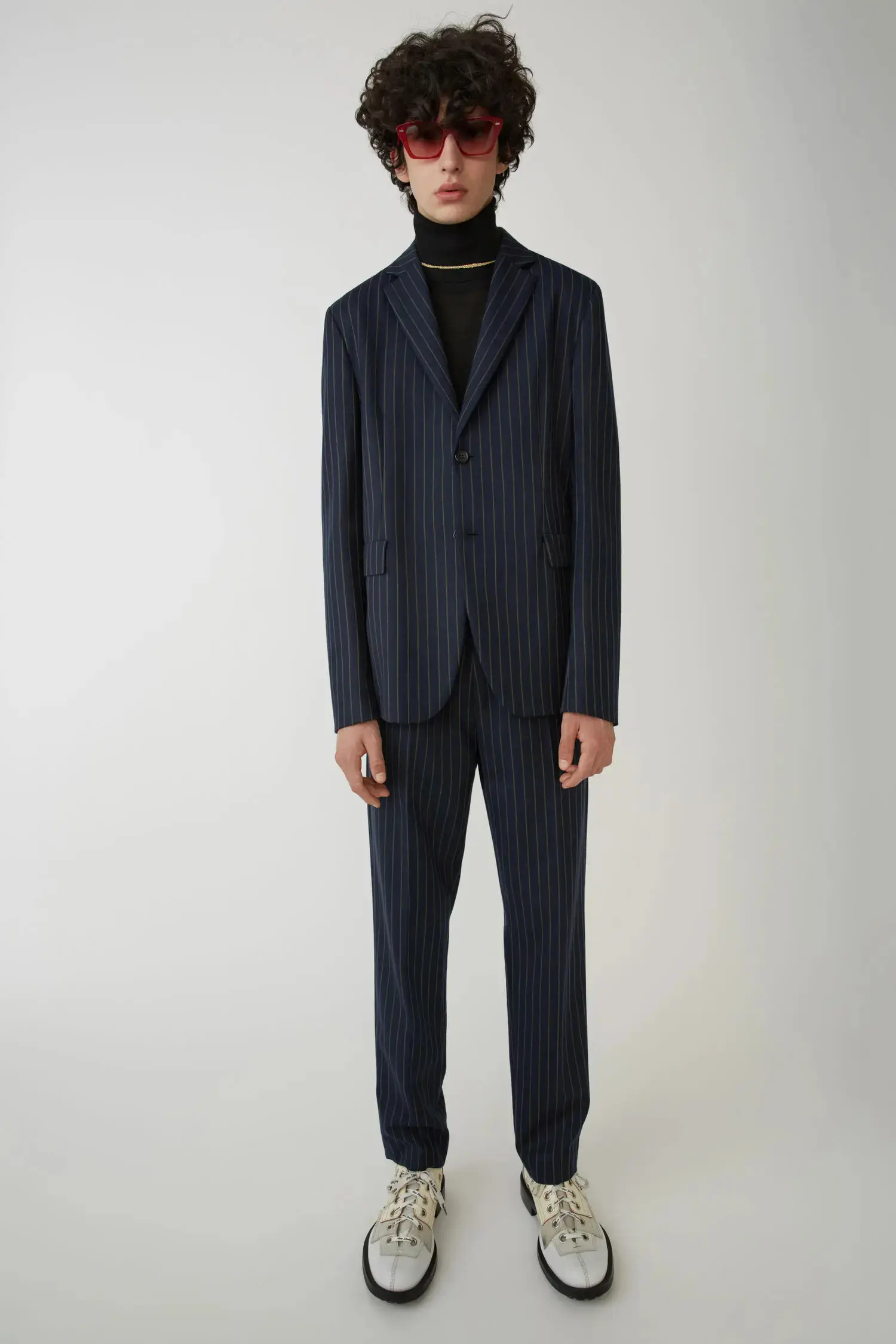 Acne Studios Pinstripe Suit – Blazer & Trousers in Blue, Men's (Size 46L)