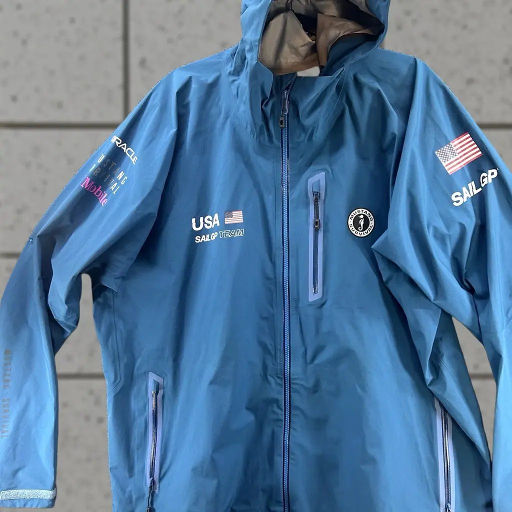 Mustang Survival Jacket Adult 2XL Blue Sailgp Team Usa Oracle T-Mobile Nwot, Men's (Size Xxl)
