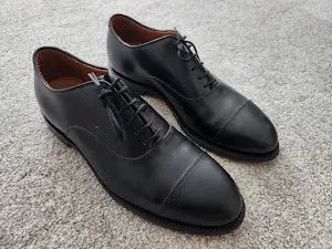 Cap Toe Oxford - Black Calf, Men's (Size 9)