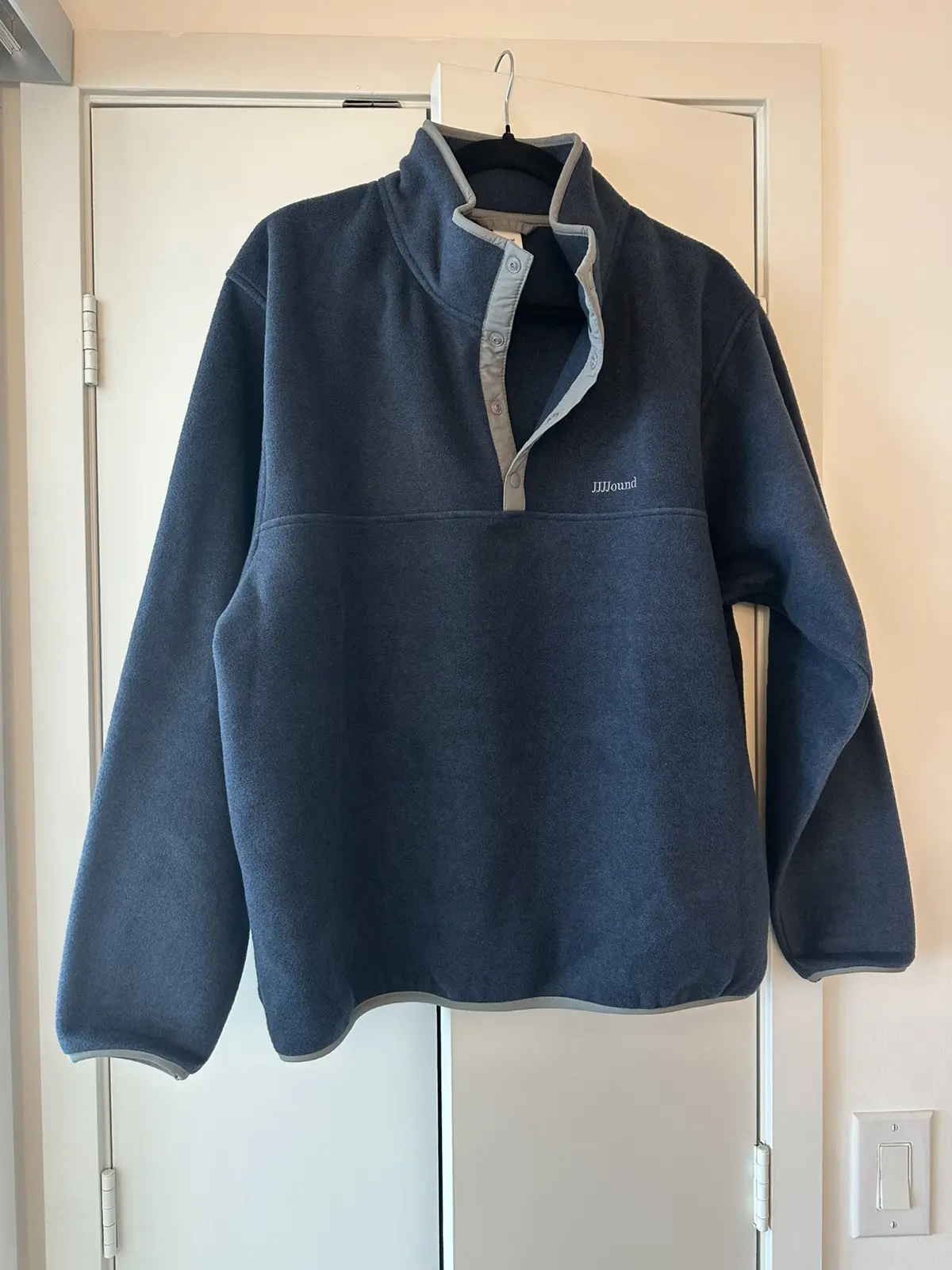 Jjjjound Polar Fleece New Navy Hoodie in Blue, Men's (Size Medium)