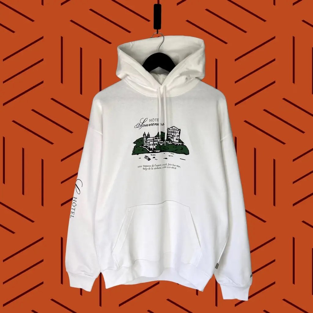 Jjjjound X A.P.C. Hoodie Adult Large White New, Men's