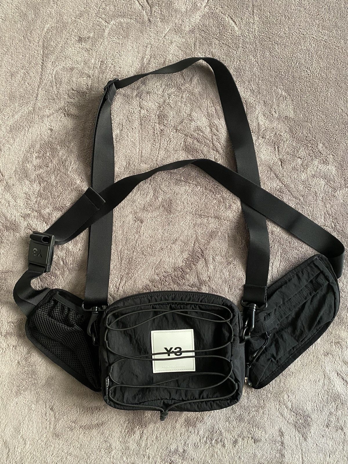 Yohji Yamamoto Y-3 Sling Bag Ha6518 in Black, Men's