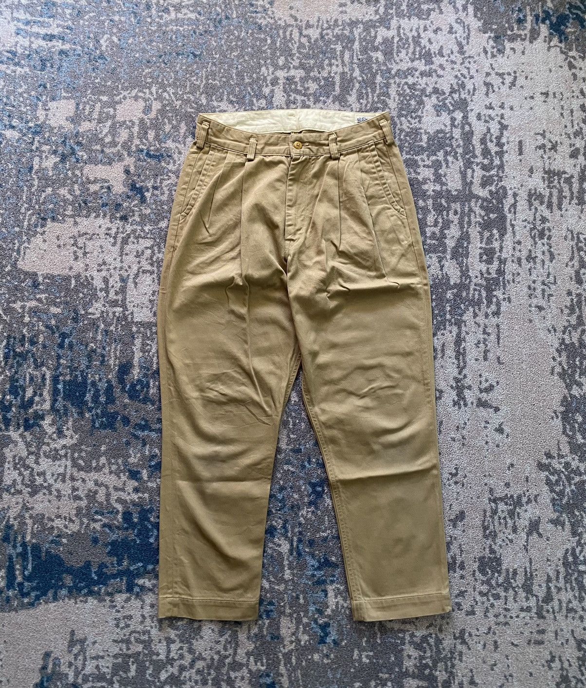 Vintage Orslow Casual Pants in Beige, Men's (Size 28)