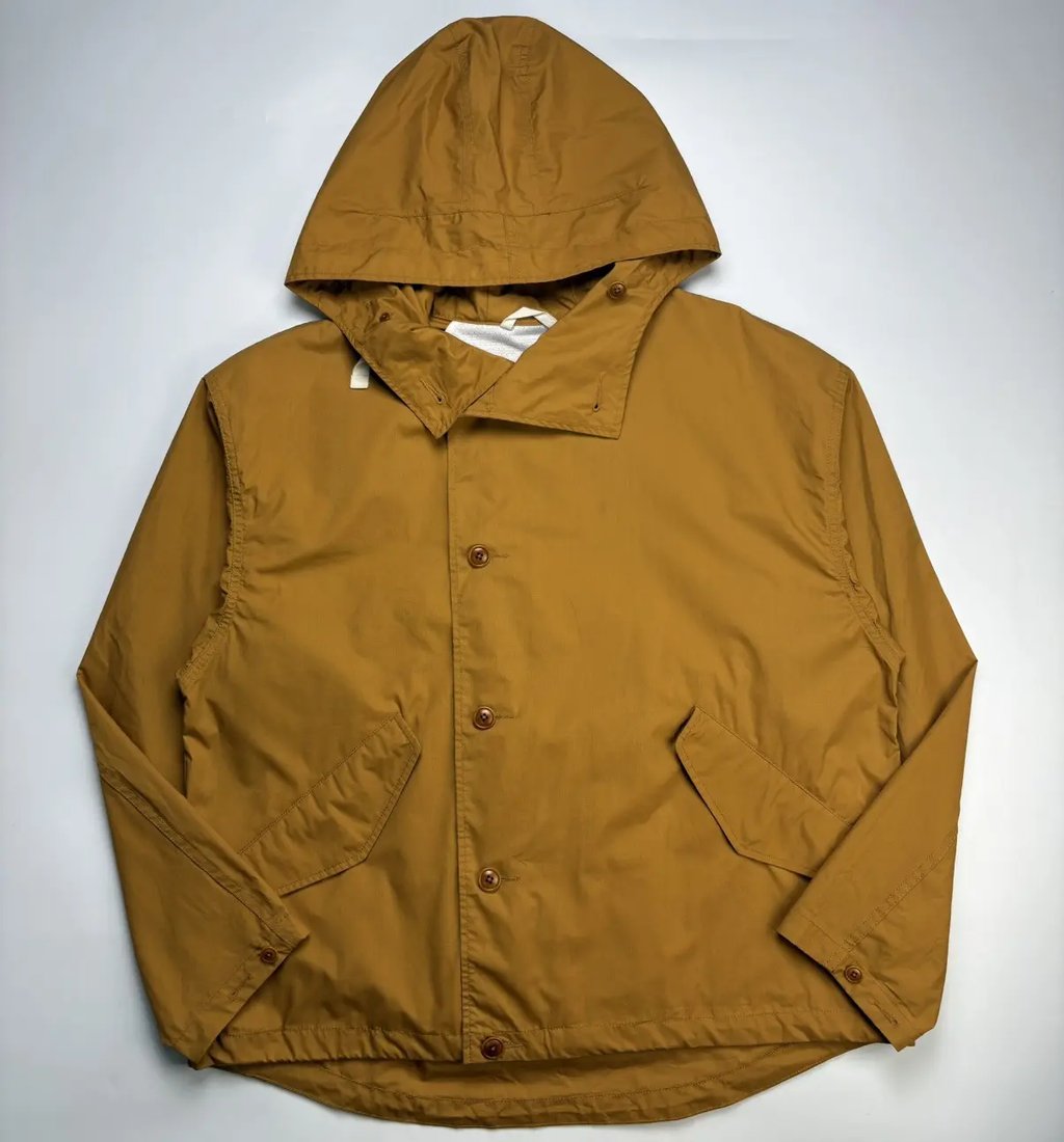 F/W 2023 Nanamica Mustard Yellow Hooded Jacket, Men's