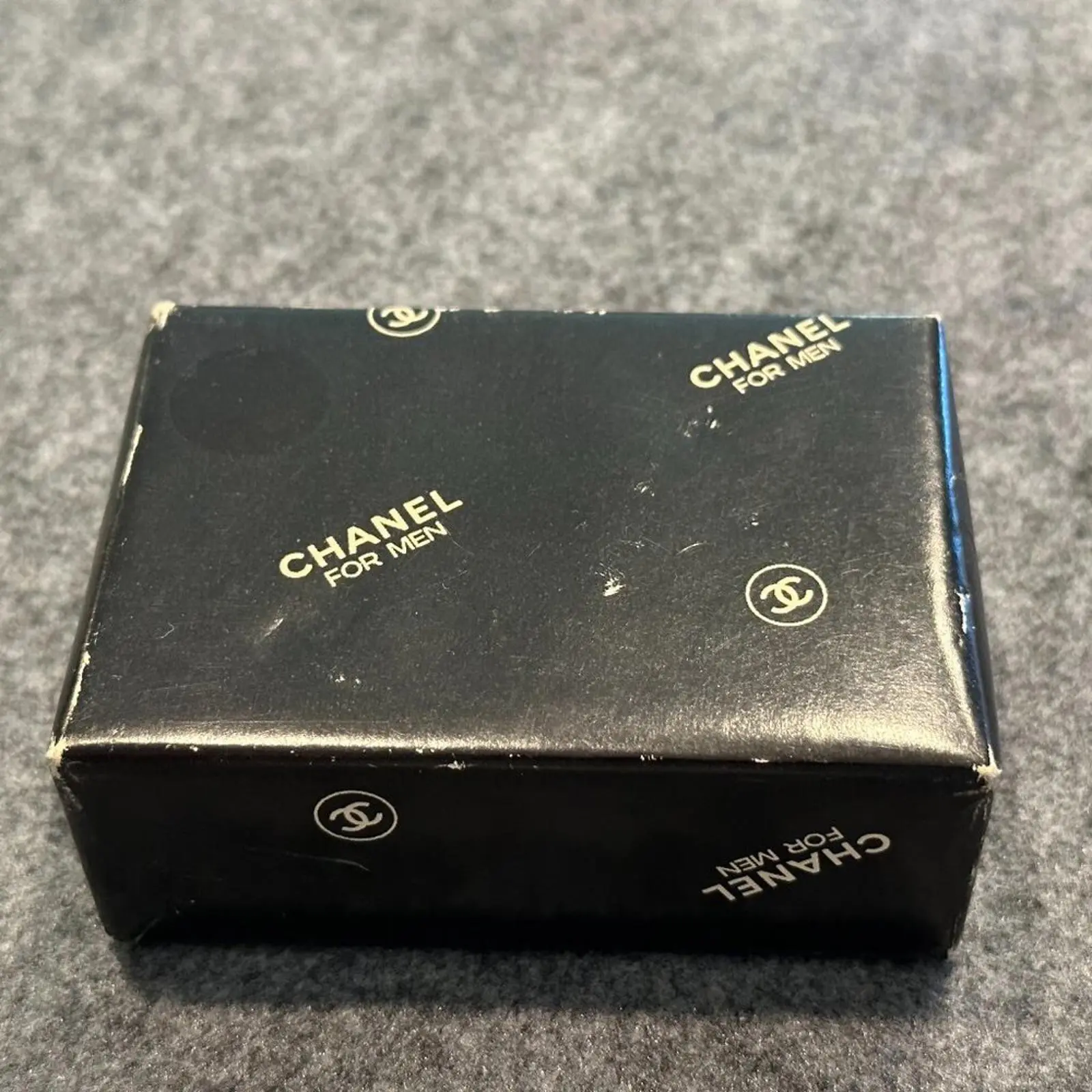 Vintage Chanel For Men Sealed Soap Bar in Black