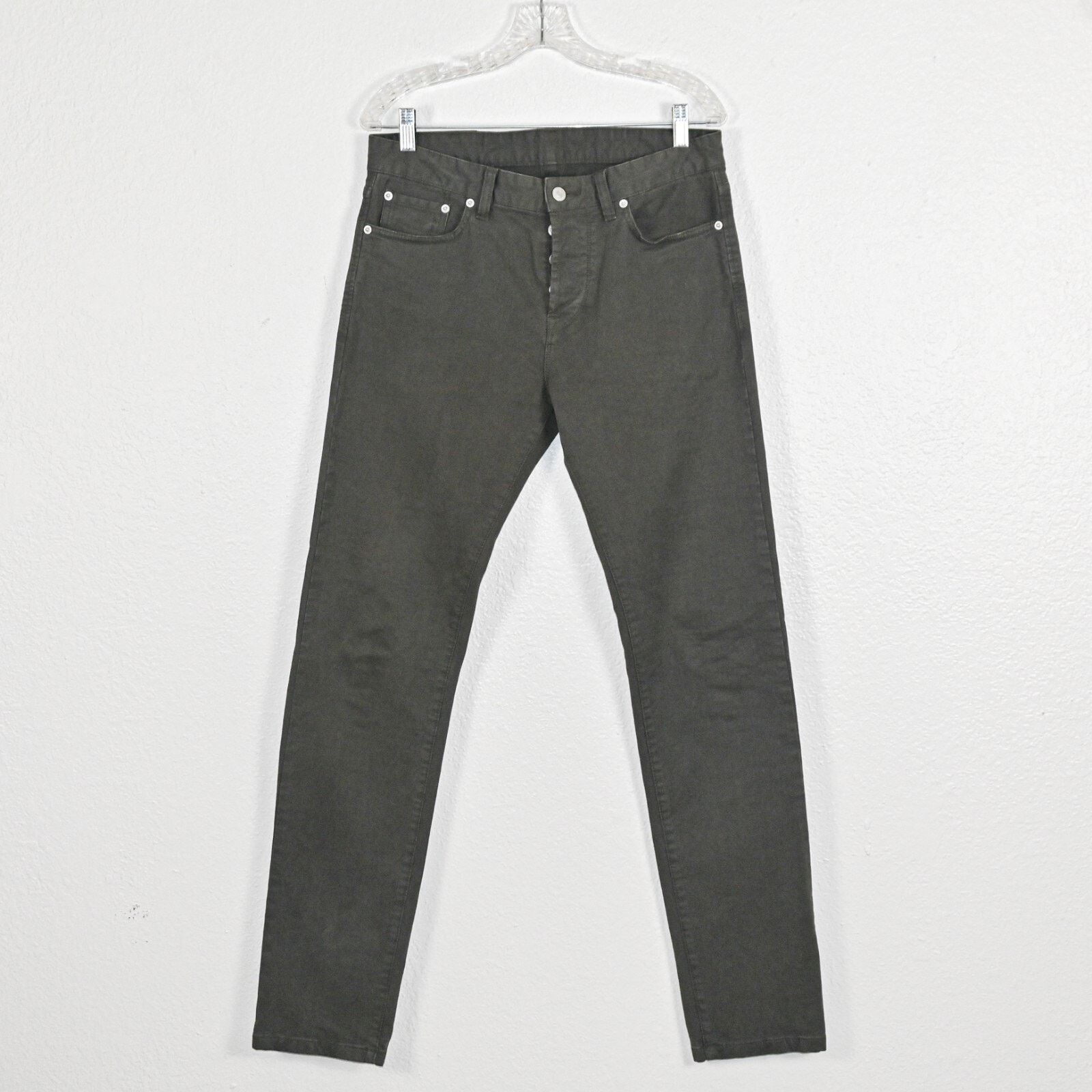 Buck Mason Sueded Cotton Jean Pant In Olive Green Size 31X34, Men's