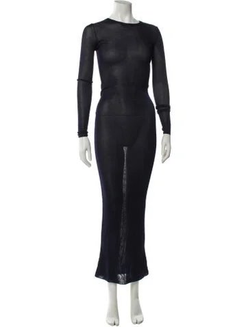 Aflalo Crew Neck Long Dress