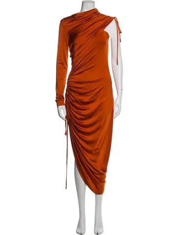 Monse Asymmetrical Midi Length Dress