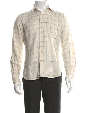 Glanshirt Plaid Print Long Sleeve Shirt