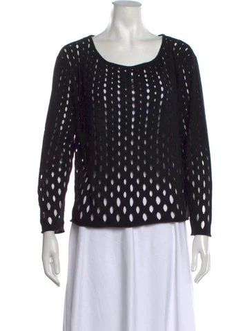 Milly Patterned Crew Neck Sweater