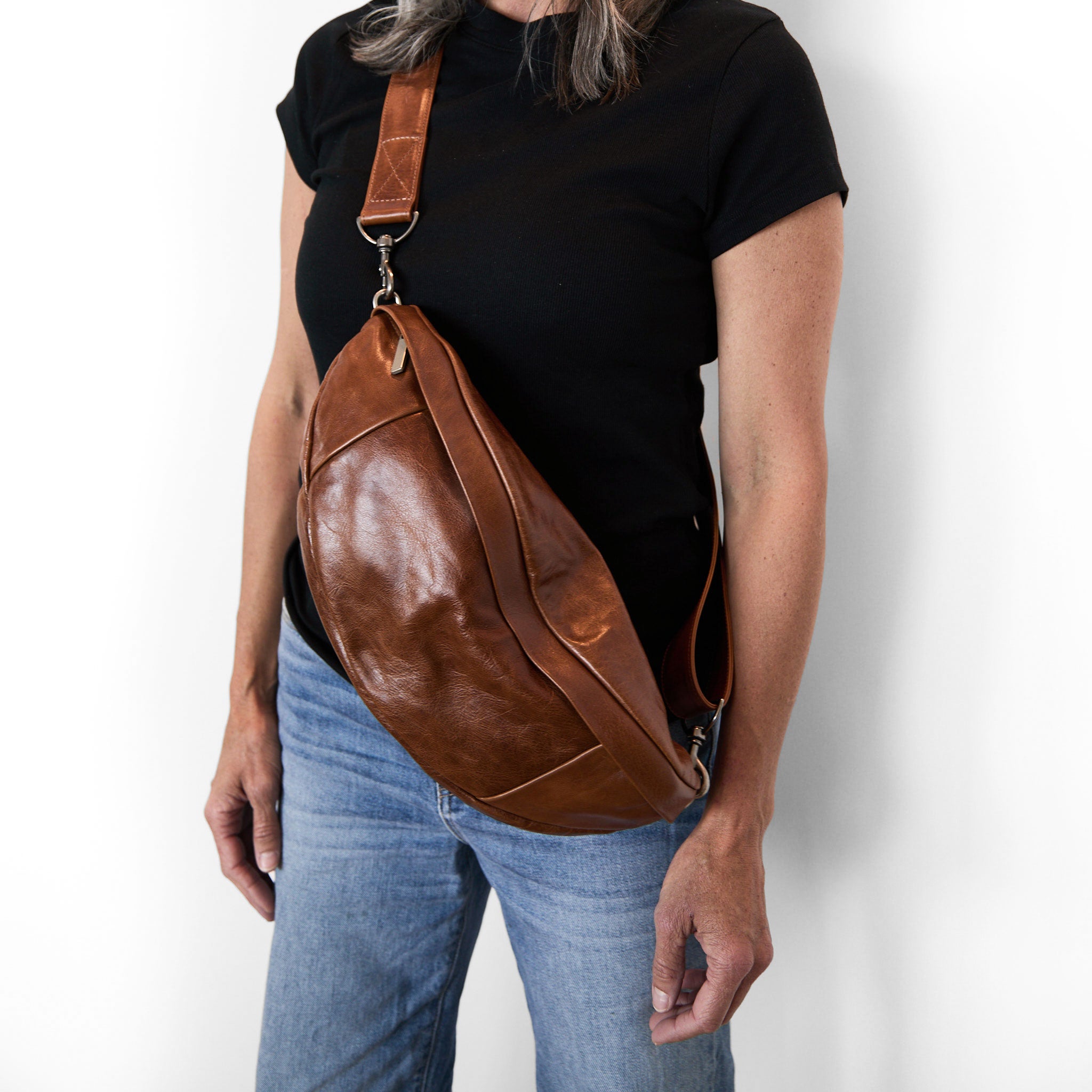 the lissa in Saddle with coco lining 
