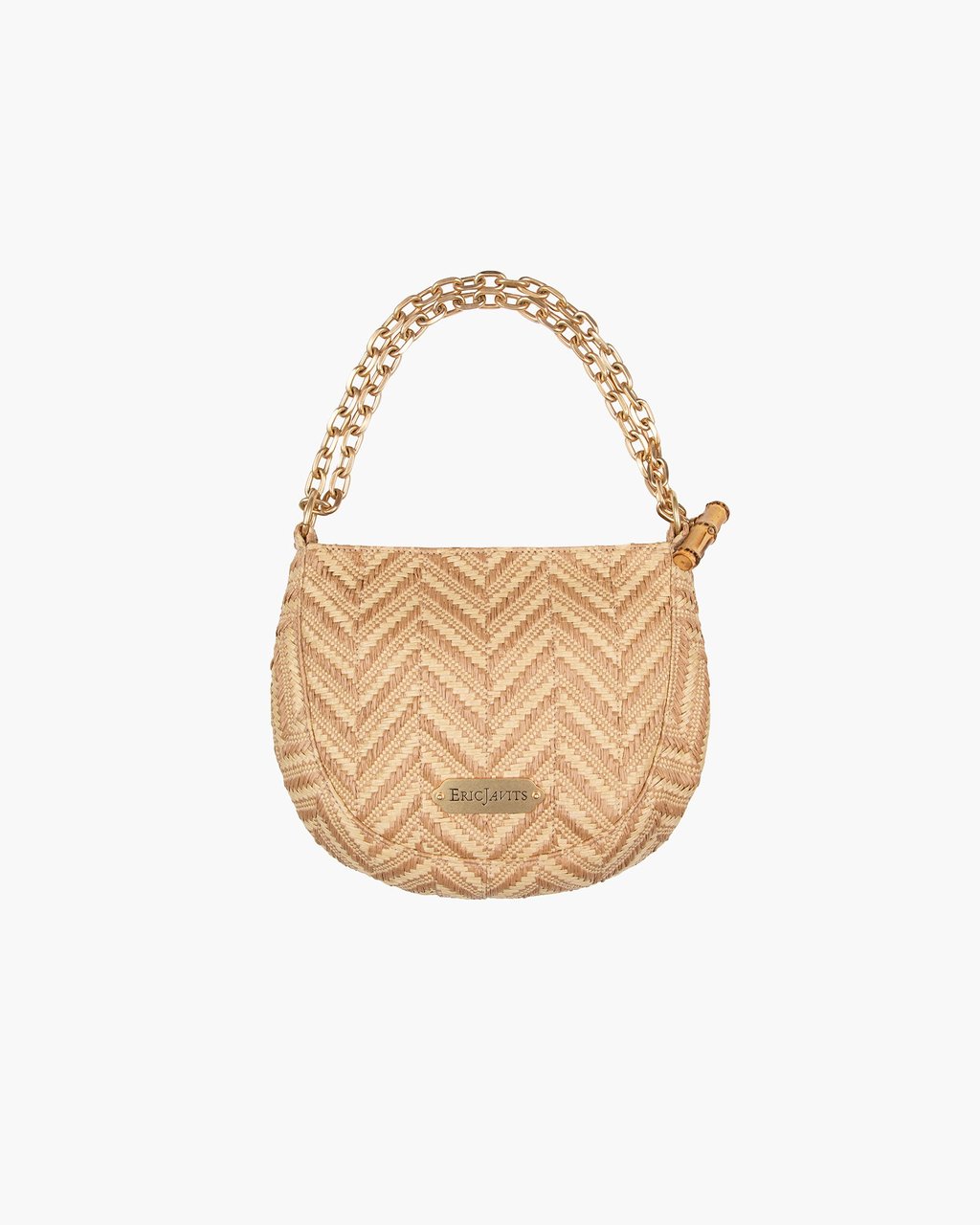 Chain Pouch Raffia