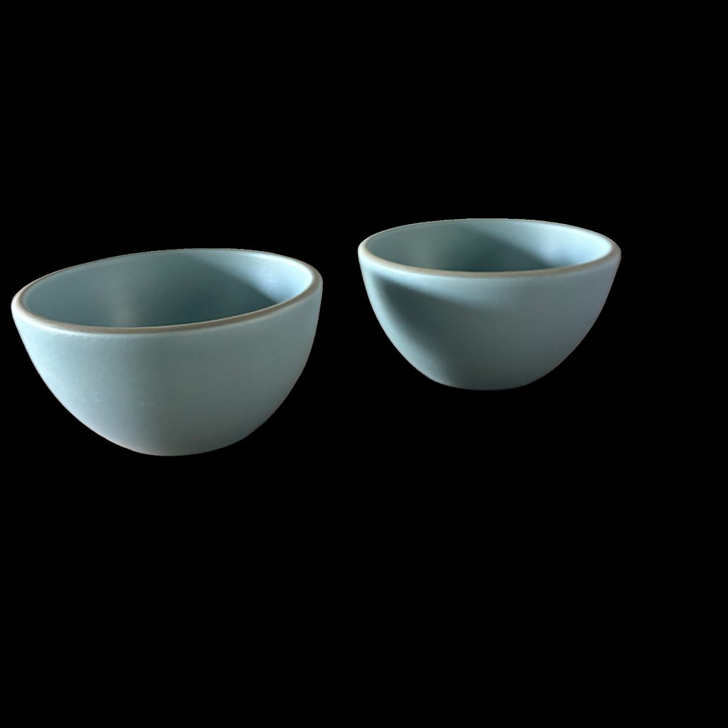 Pair of Plaza Dessert Bowls in Bluejay
