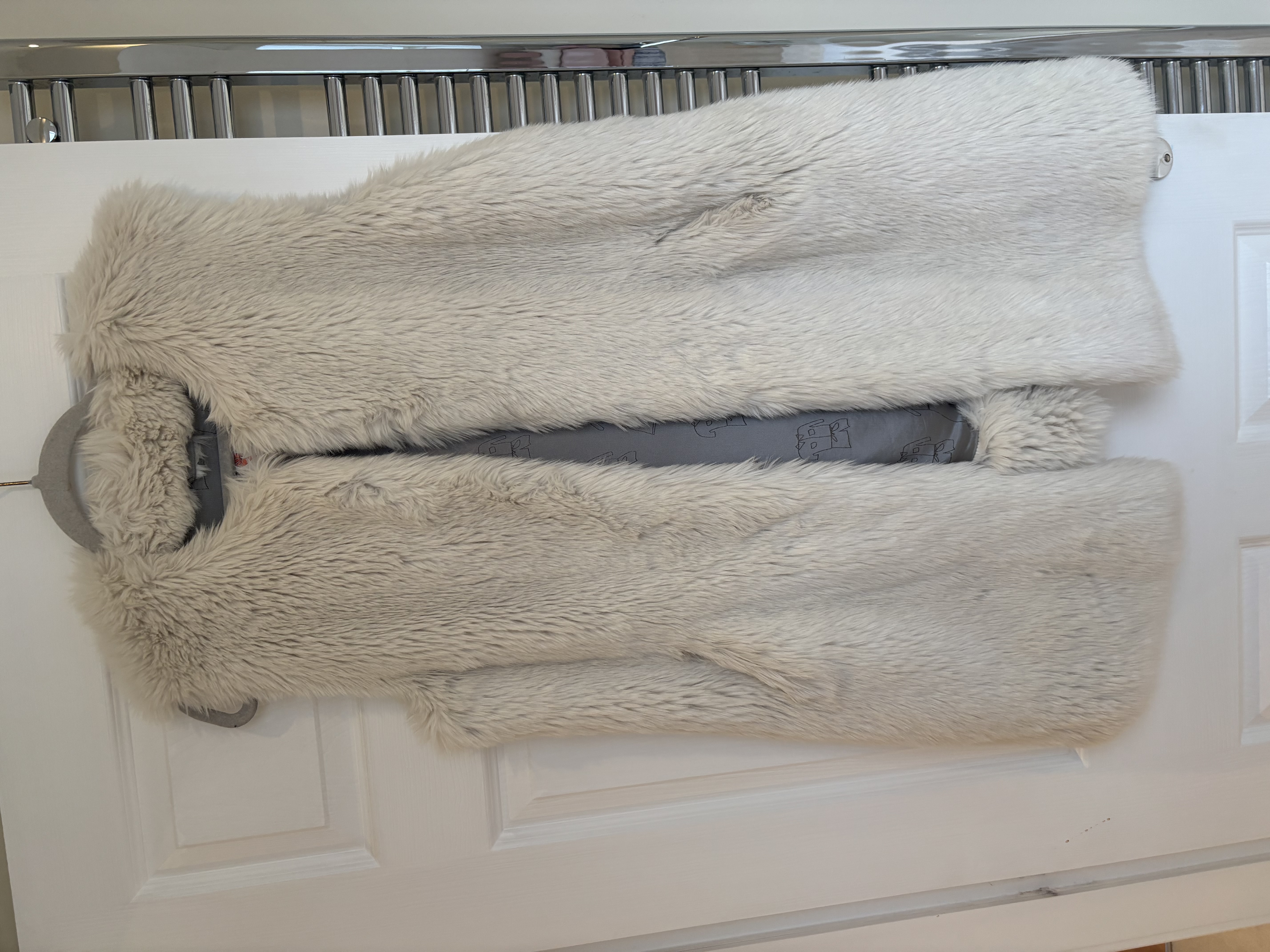 Shrimps Faux Fur waistcoat Gilet UK 10