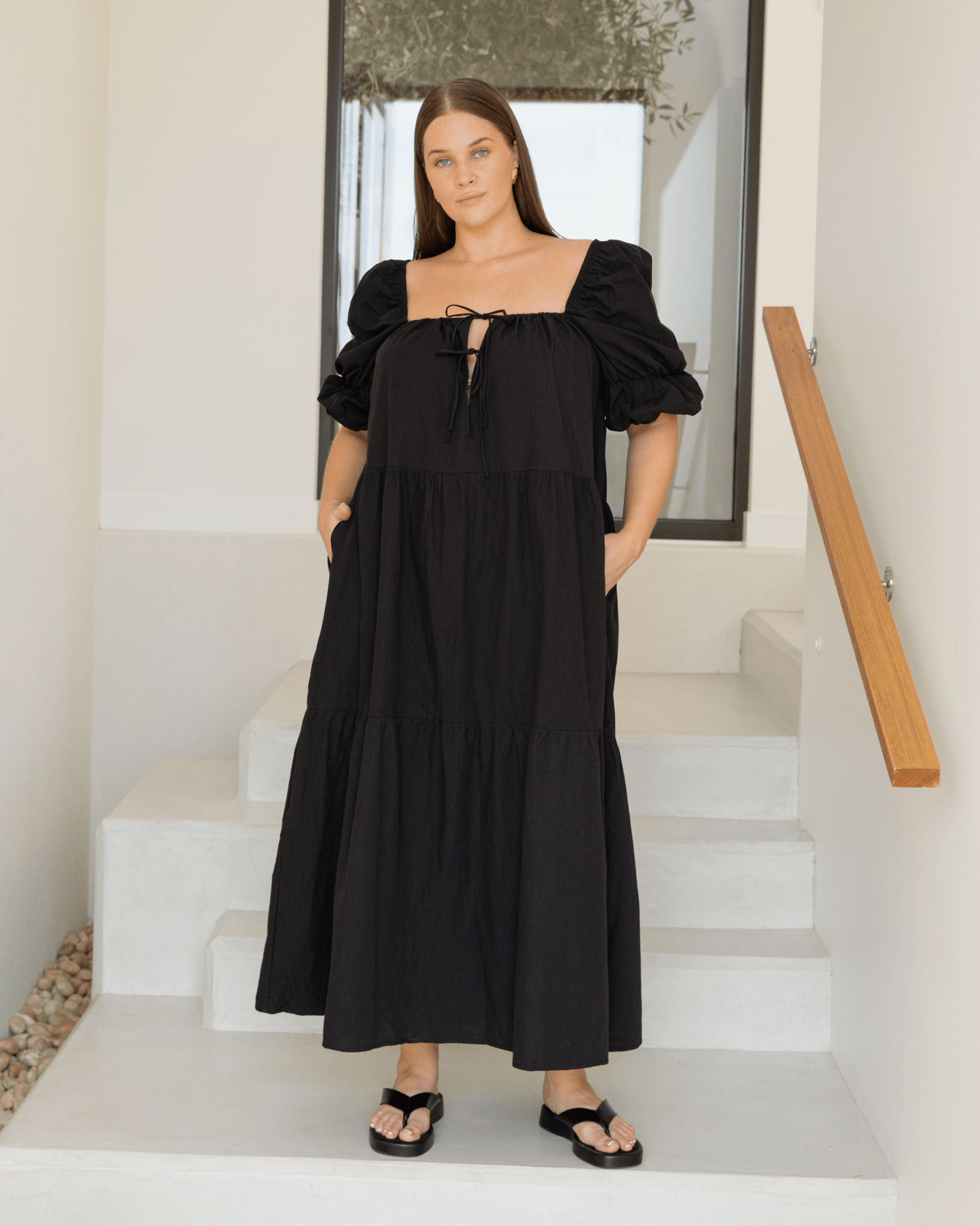 Goldie Maxi Dress | Black