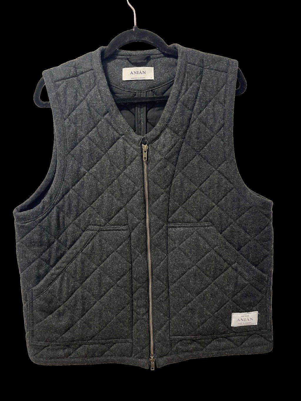 Past Season Quilted Wool Vest (M)