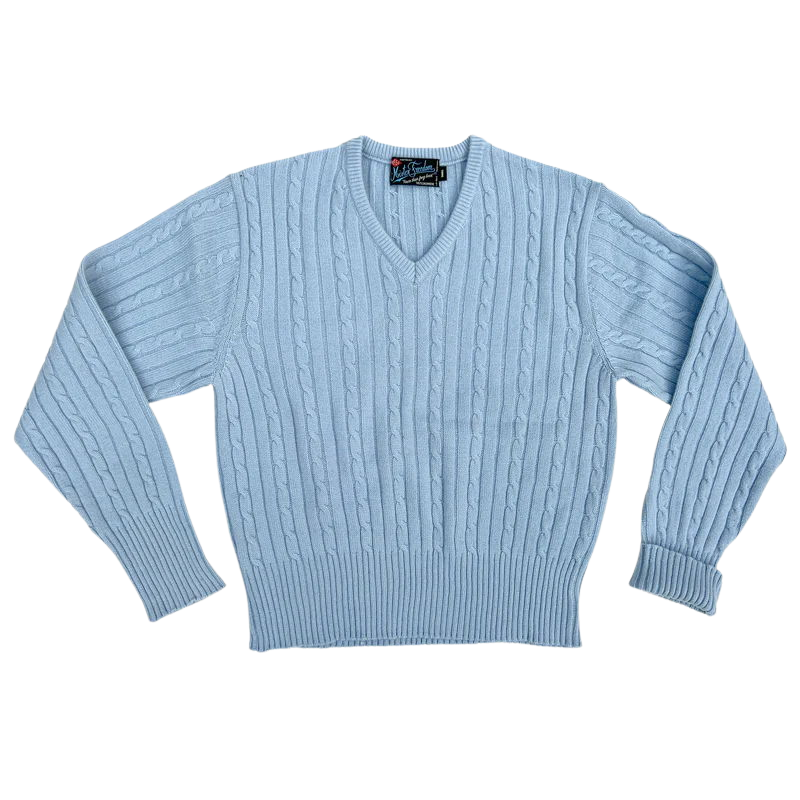 Mister Freedom Terrence Cashmere Sweater - Ice Blu Size Large