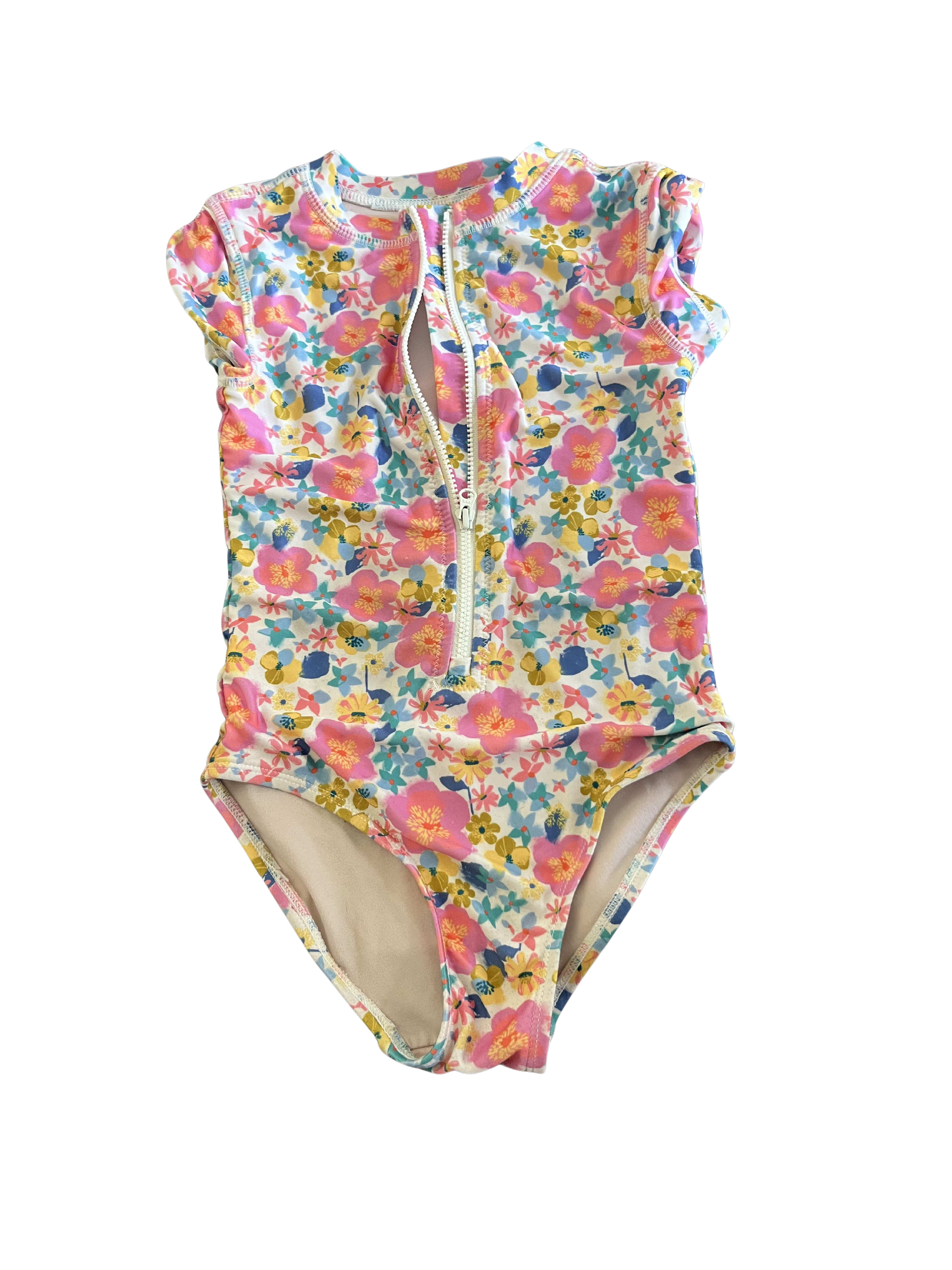 Rash Guard One-Piece Swimsuit