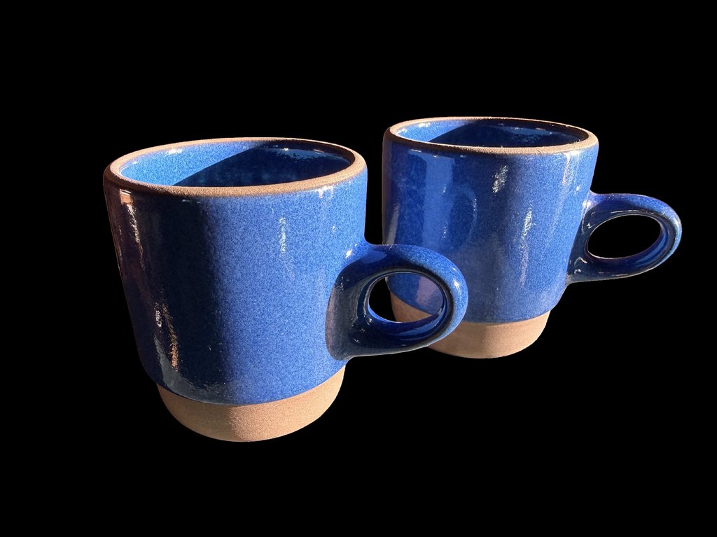 Set of 2 Stack Mugs in Moonstone