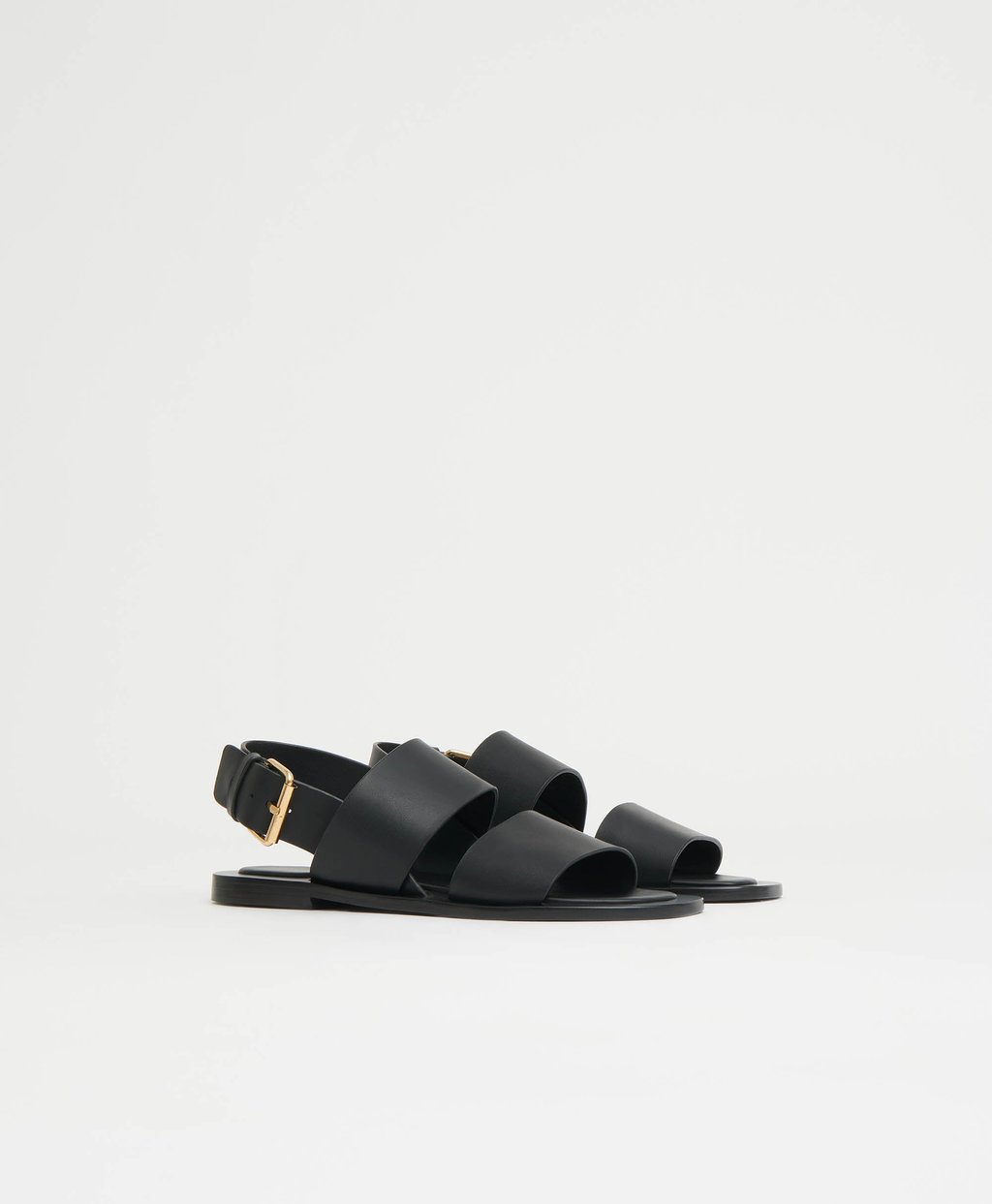 Double Strap Sandal - Black