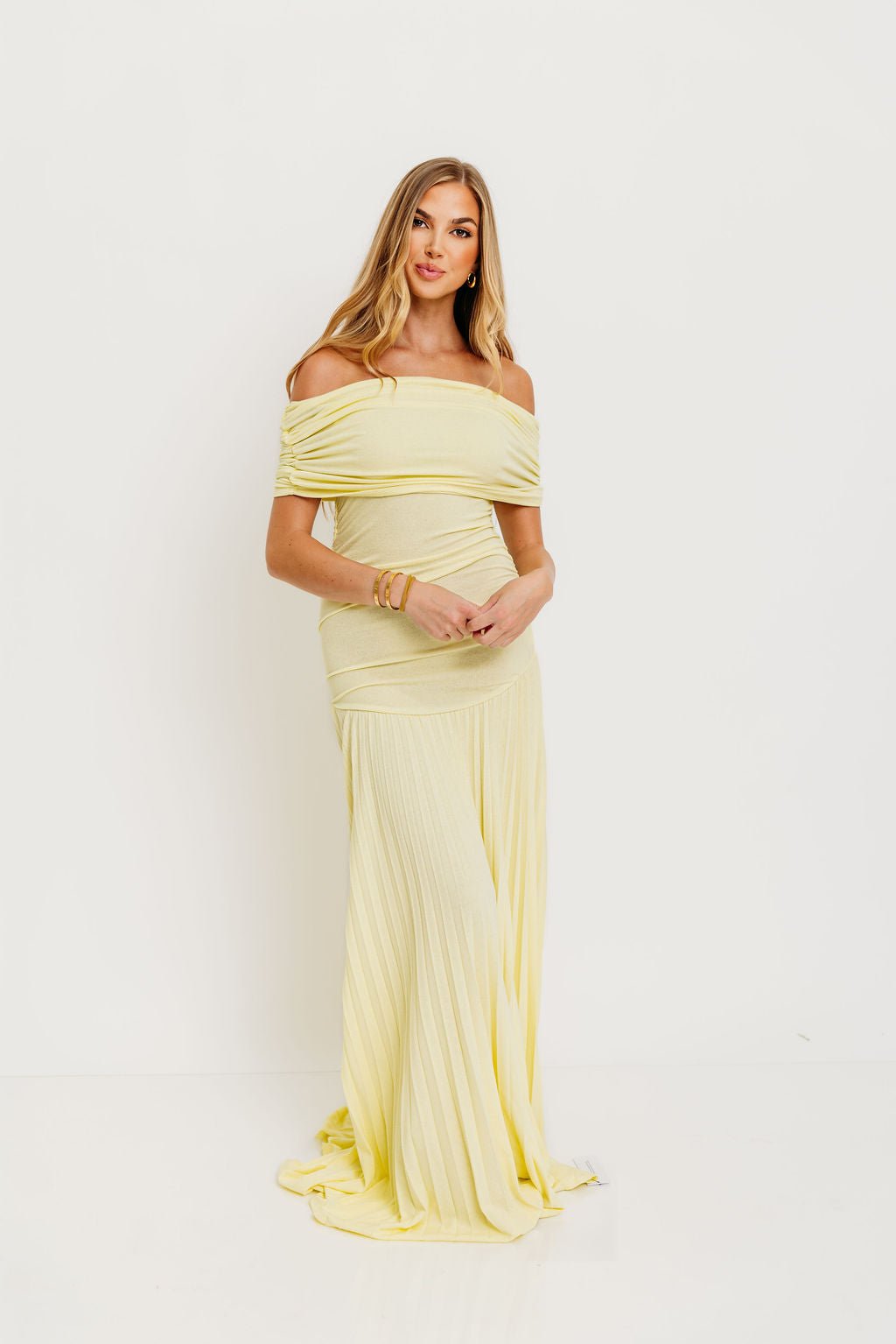 Halo Maxi Dress in Buttercream 