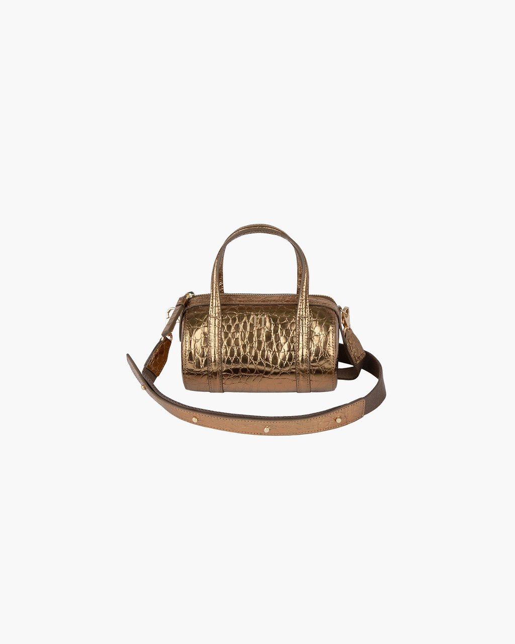 Mini Duffel Leather Crossbody Bag