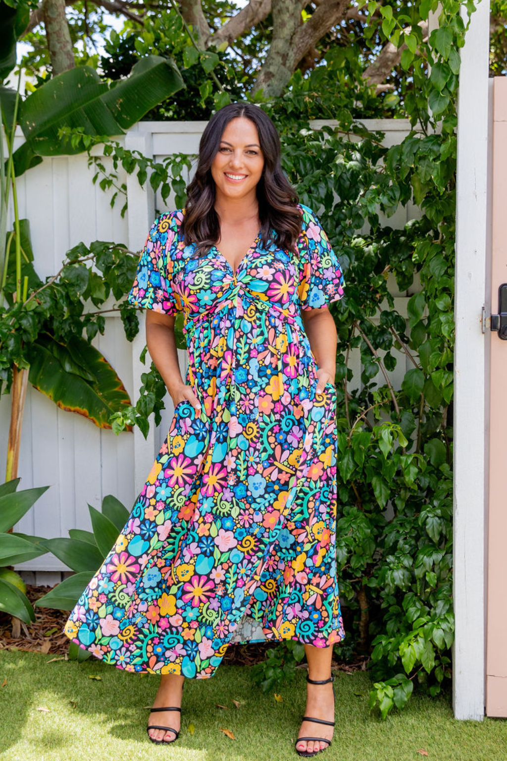 Lucinda Maxi Dress in Garden Party by Kasey Rainbow