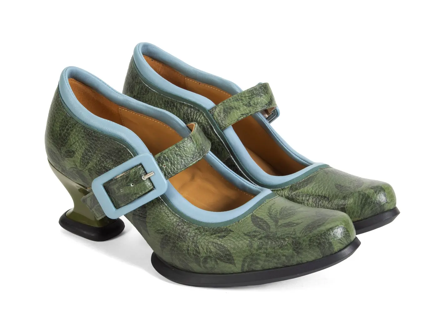 Sole Talk Leonora: Green Floral