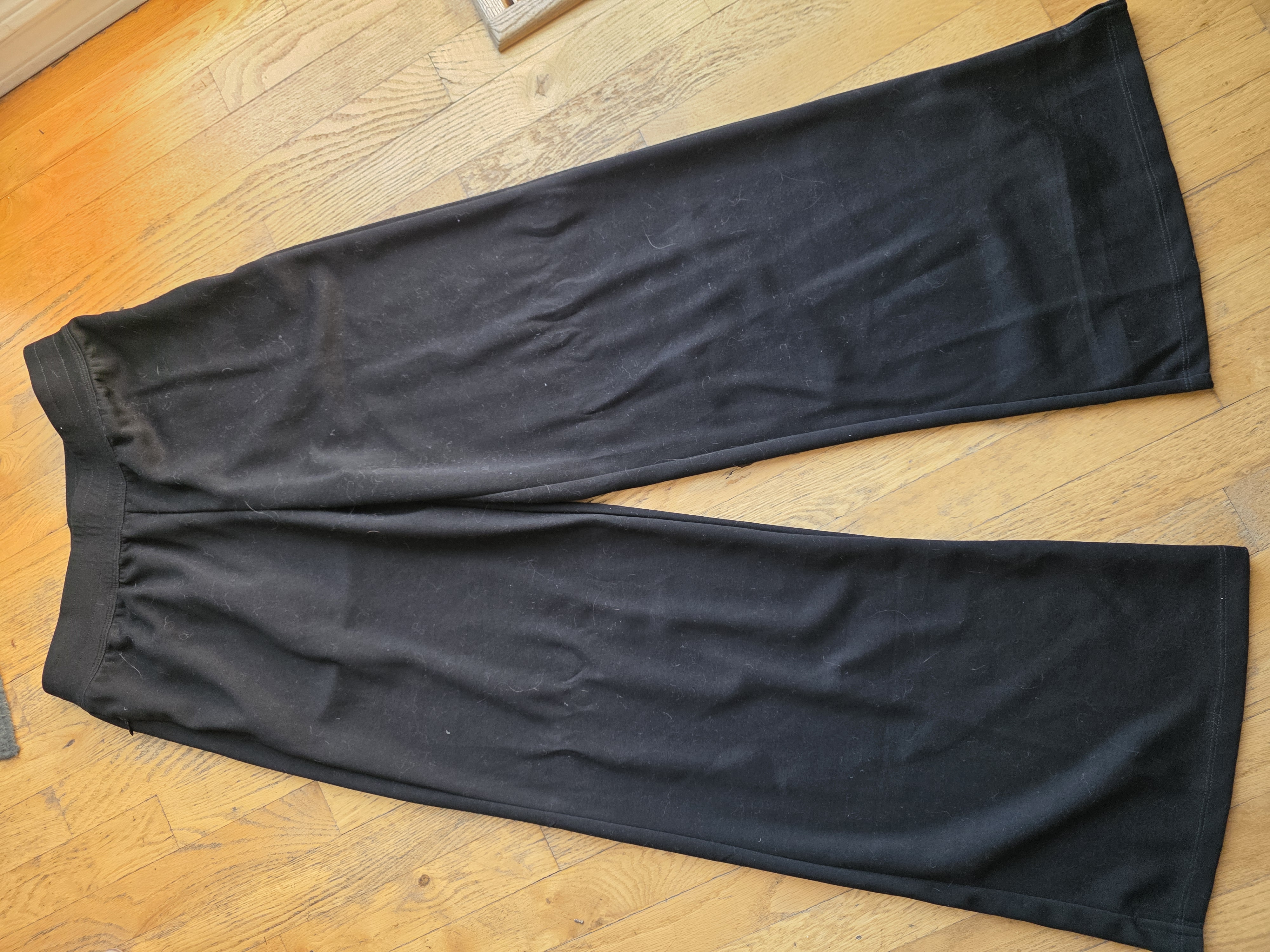 Soft Scuba Wide Leg Pant - Black