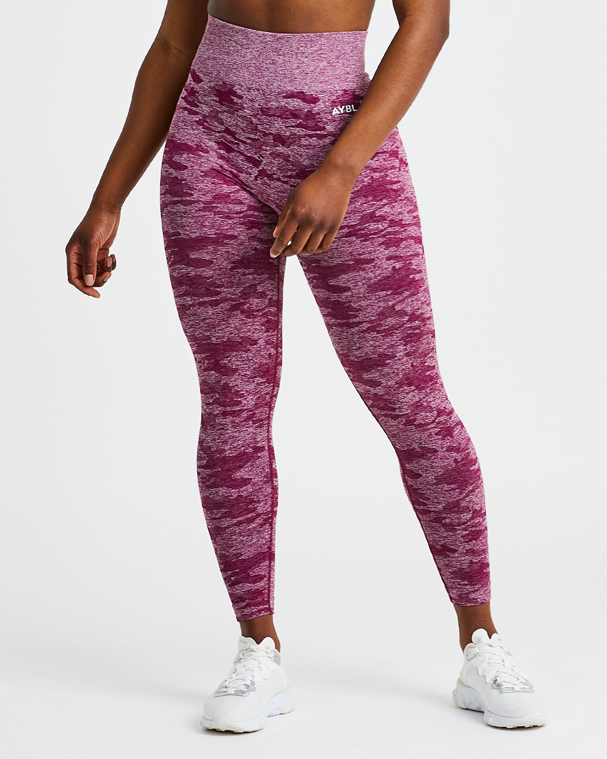 Evolve Camo Seamless Leggings - Burgundy