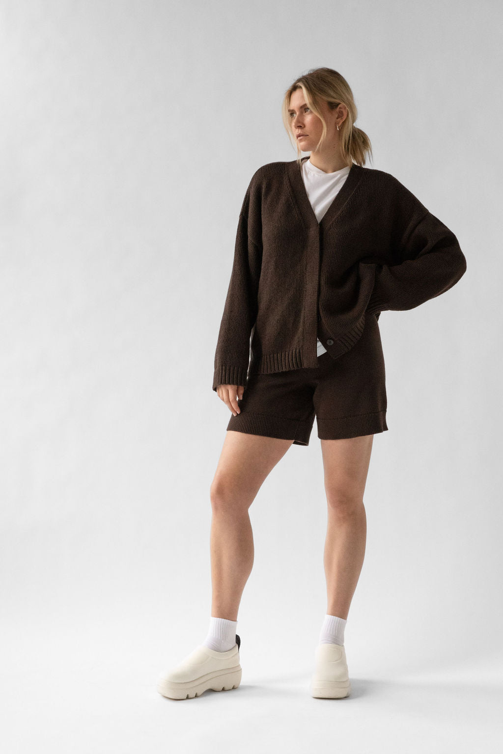 OVERSIZED COTTON CARDIGAN