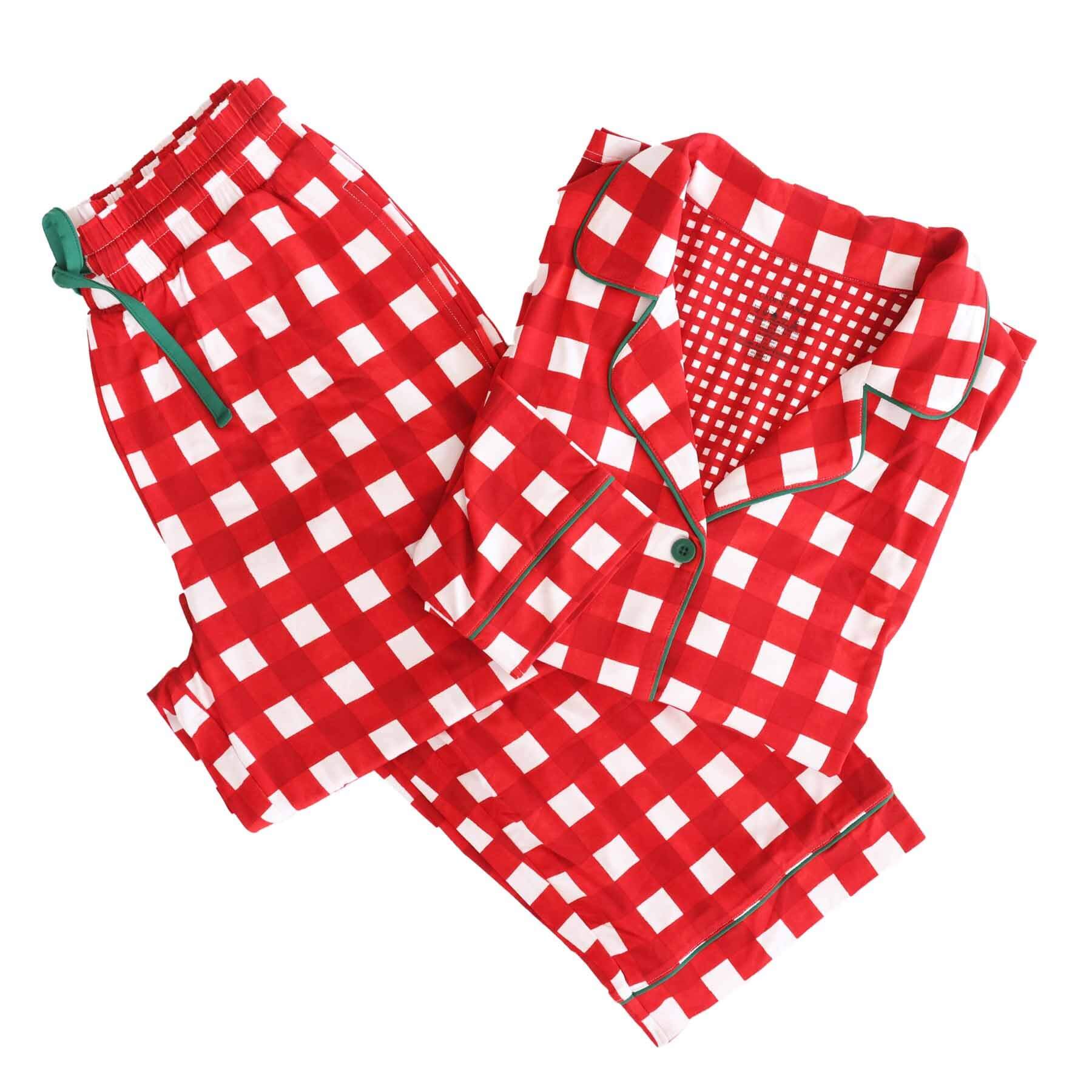 Checking It Twice Adult Two Piece Pajama Set