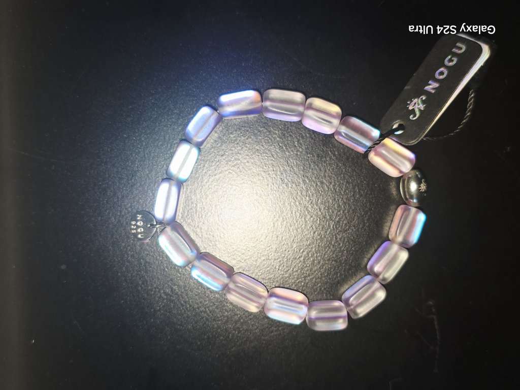 Lavender | .925 Sterling Silver | Mermaid Glass Pebble Bracelet