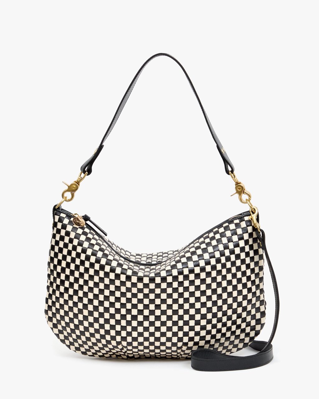 Moyen Messenger - Black/Cream Woven Checker