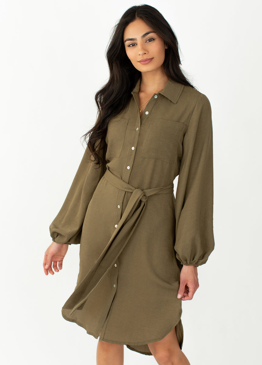 Janie Dress in Olive
