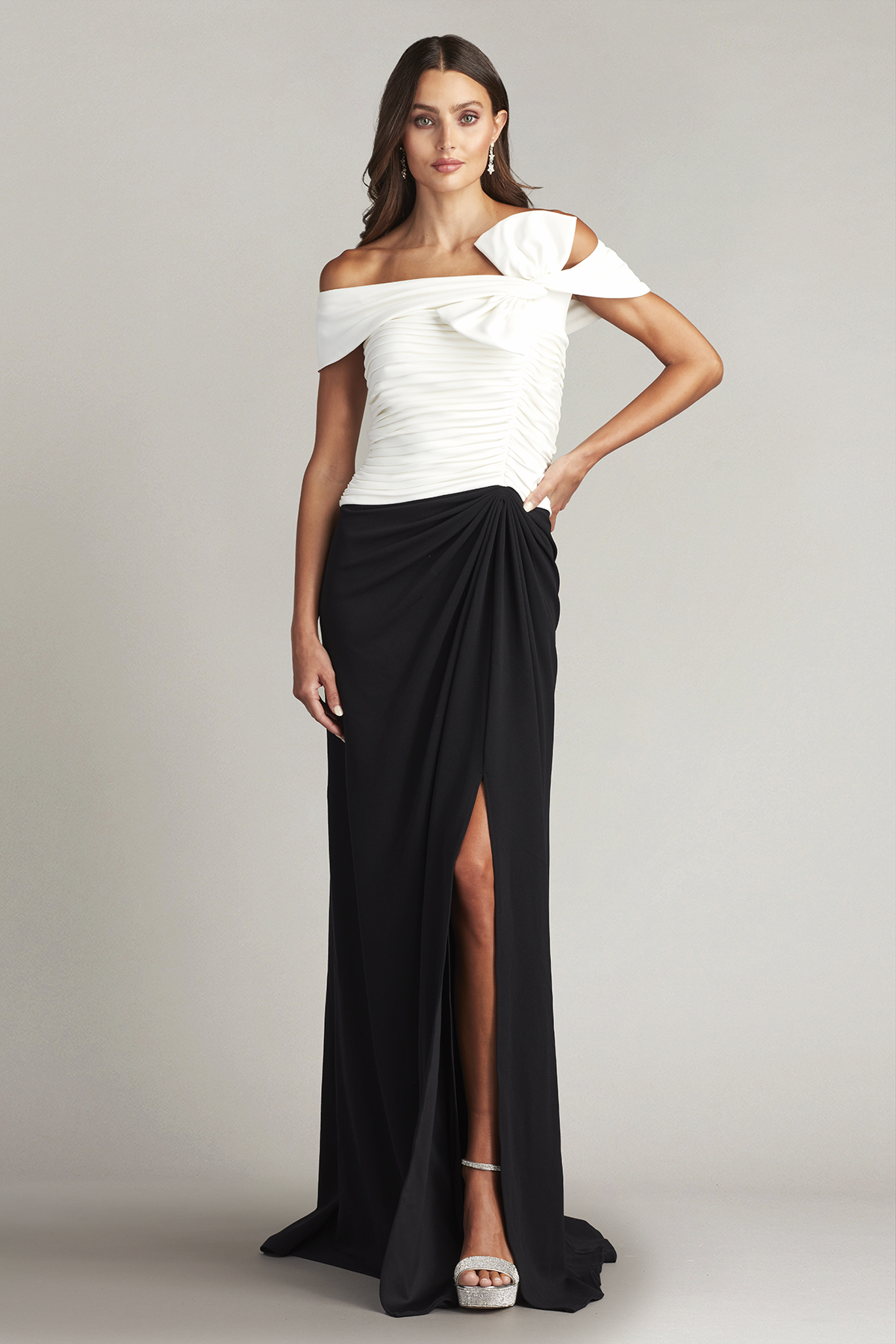 Darina Draped Bow Gown