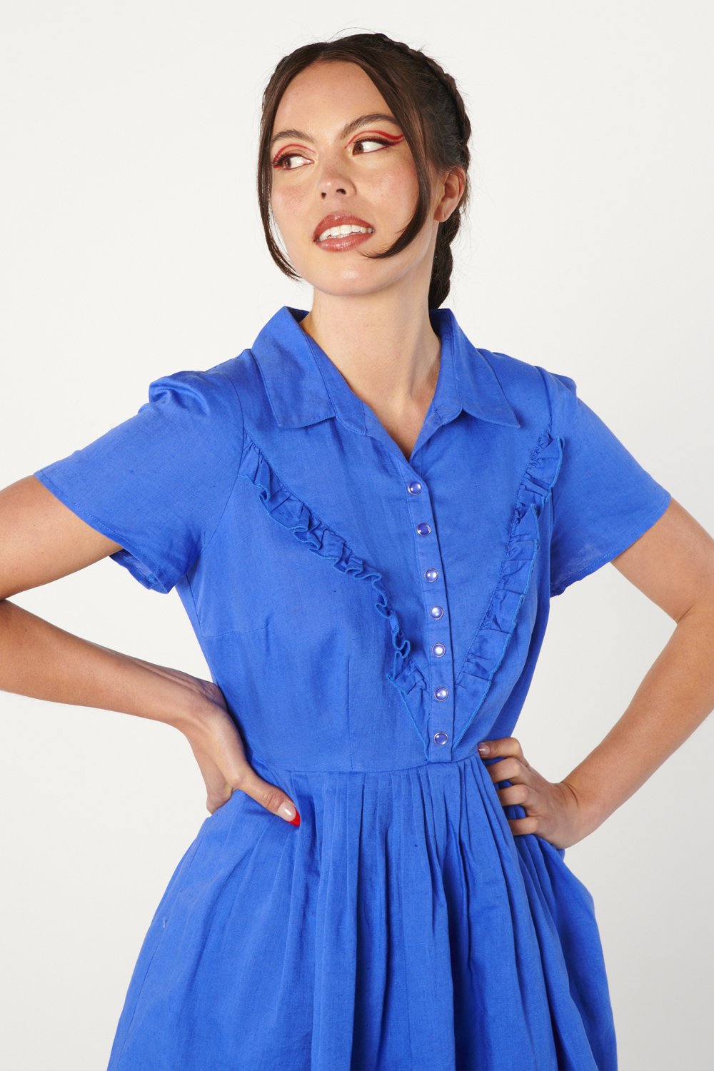 Rodeo Dress in Cornflower
