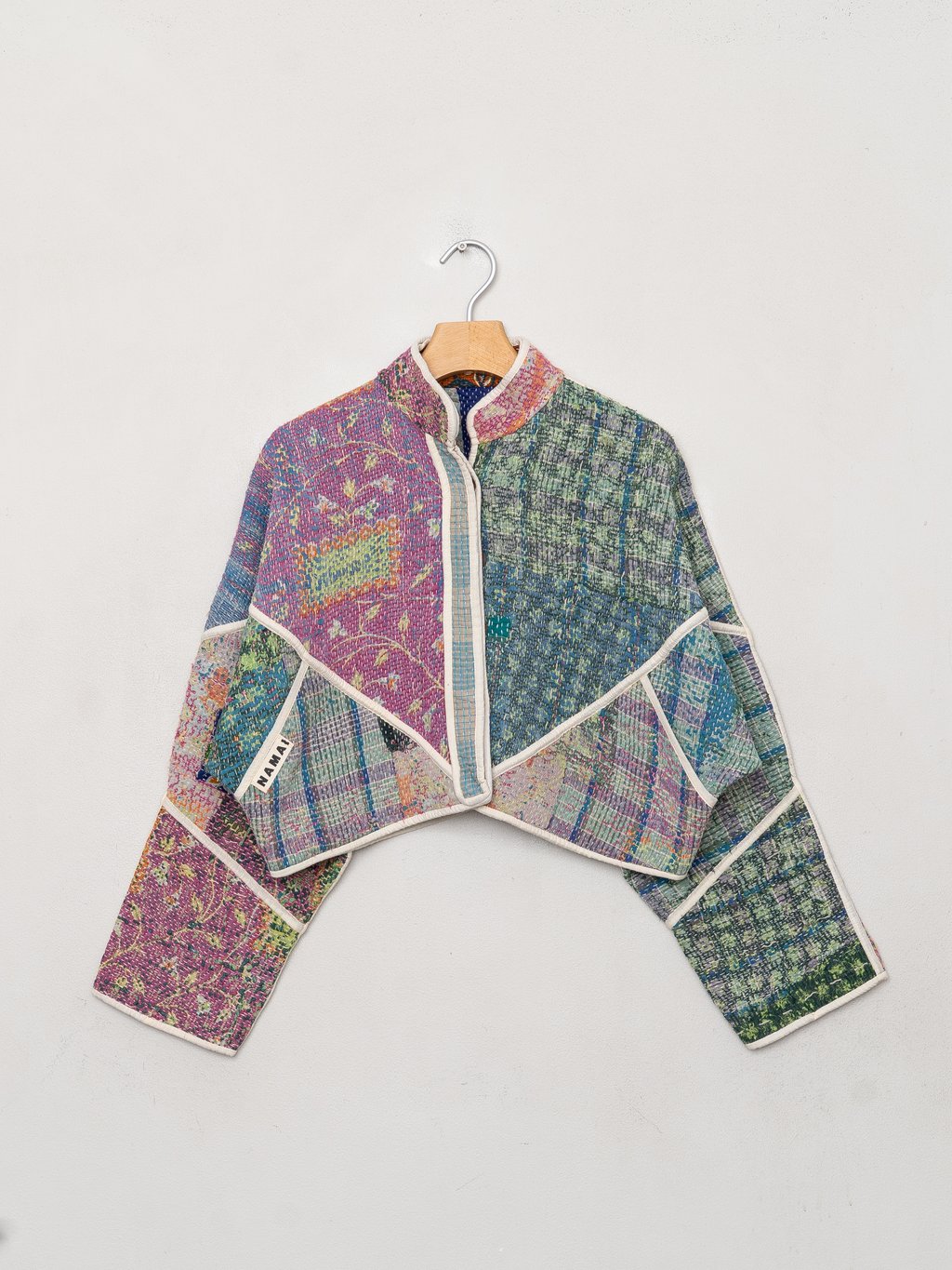 The Kaira Cropped Patchwork Jacket