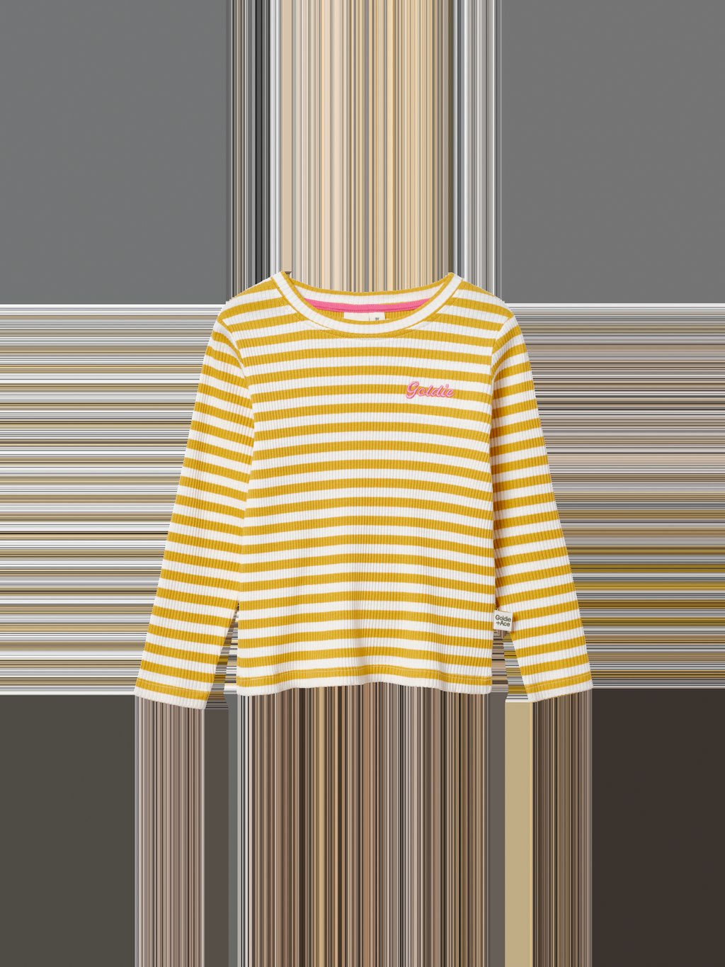 Essential Stripe Rib Top Yellow/White