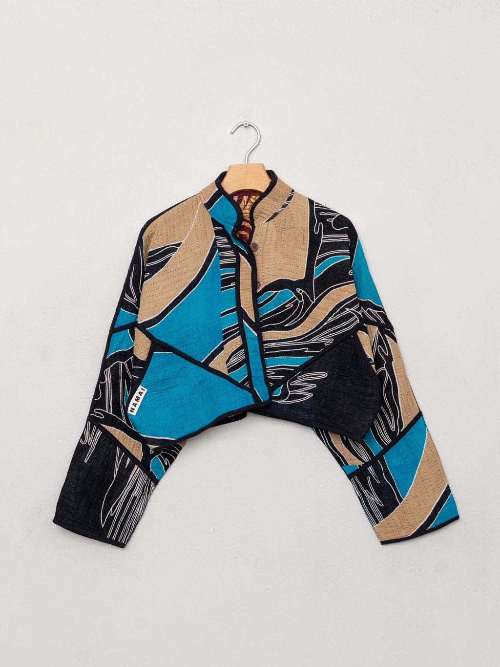 The Kaira Cropped Patchwork Jacket