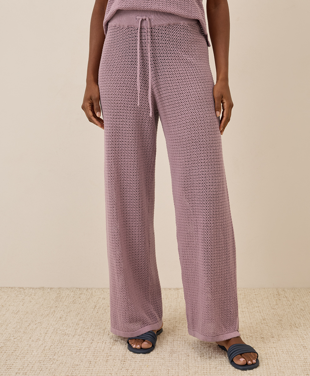 Women's Beachside Crochet Knit Pant