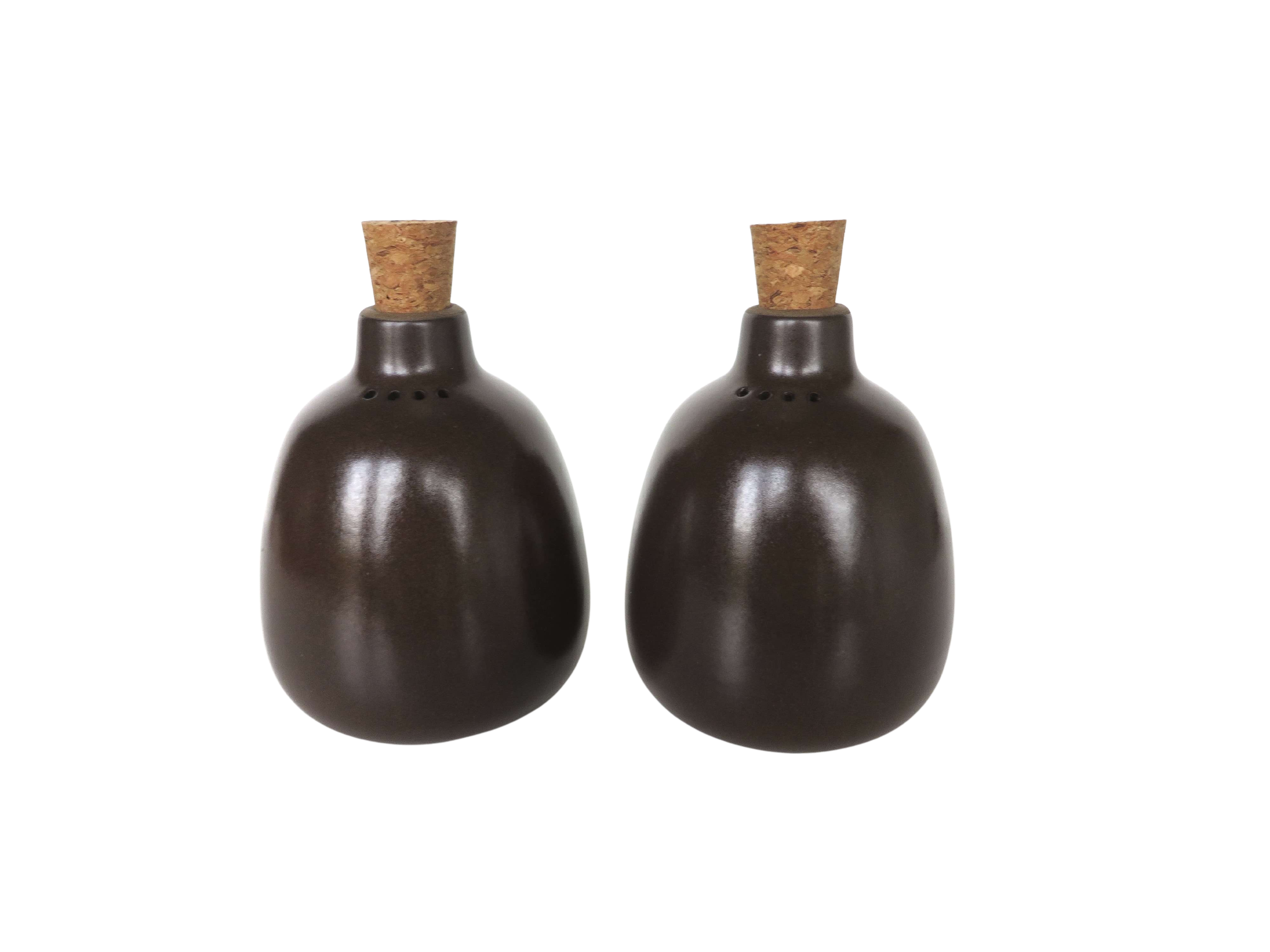 Salt And Pepper Shaker Set in Dark Brown