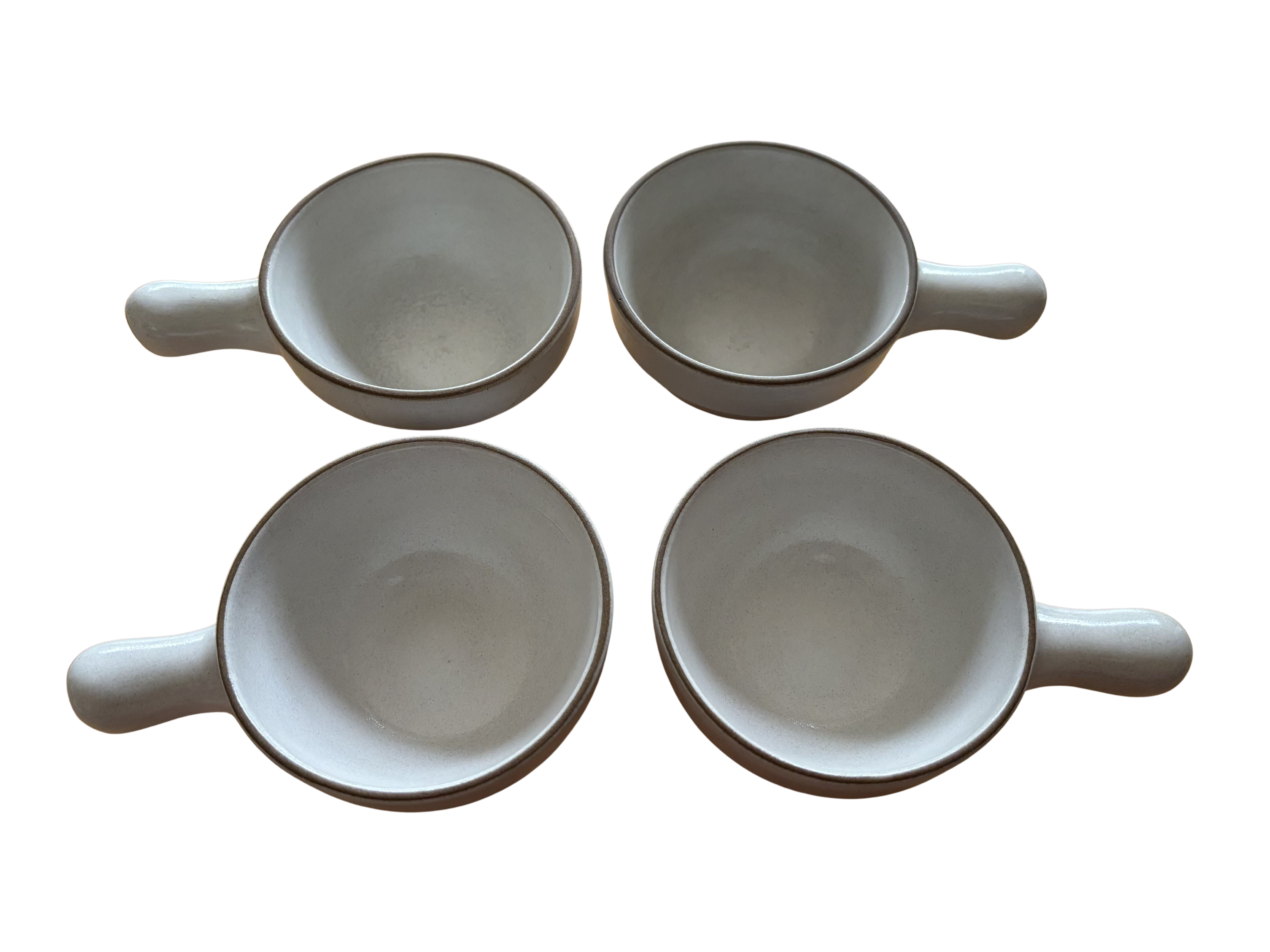 Set ogf 4 - Vintage Stacking Handled Bowl